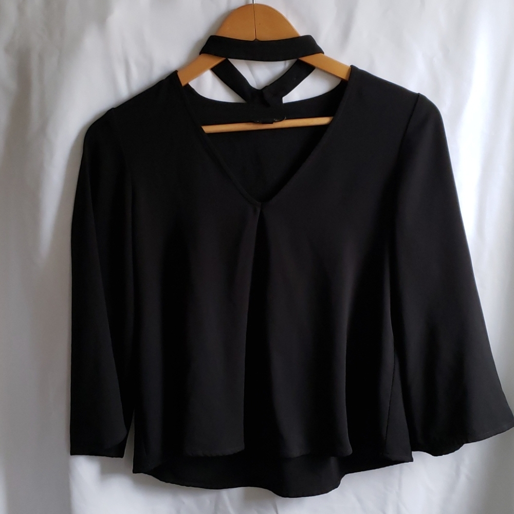 Topshop Women's Black Blouse